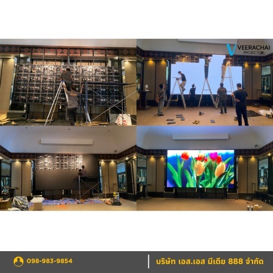 ติดตั้งจอ LED ภายในห้องจัดเลี้ยงโรงแรม ติดตั้งจอ LED ภายในห้องจัดเลี้ยงโรงแรม